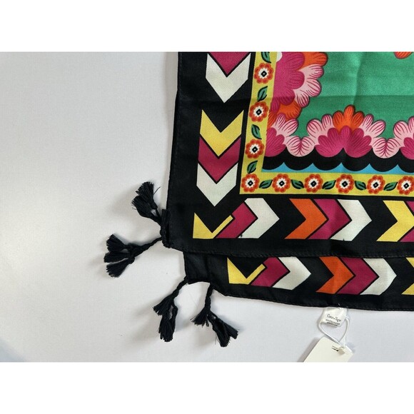 Coeur De Vague Women’s Chevron Tasseled Scarf Multicolor Multifunction Shawl NWT - Picture 9 of 9